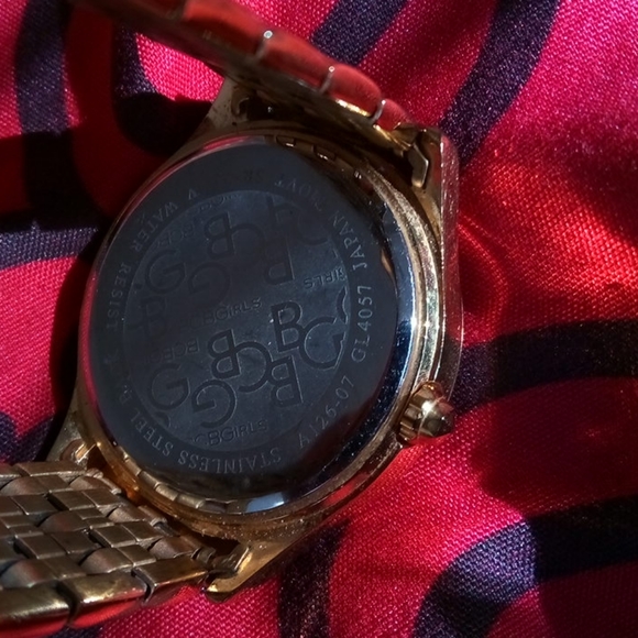 Rare studded gold chrono bcbgirls bcbg watch